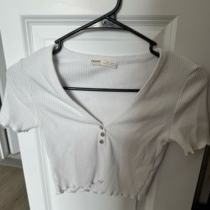 White crop top